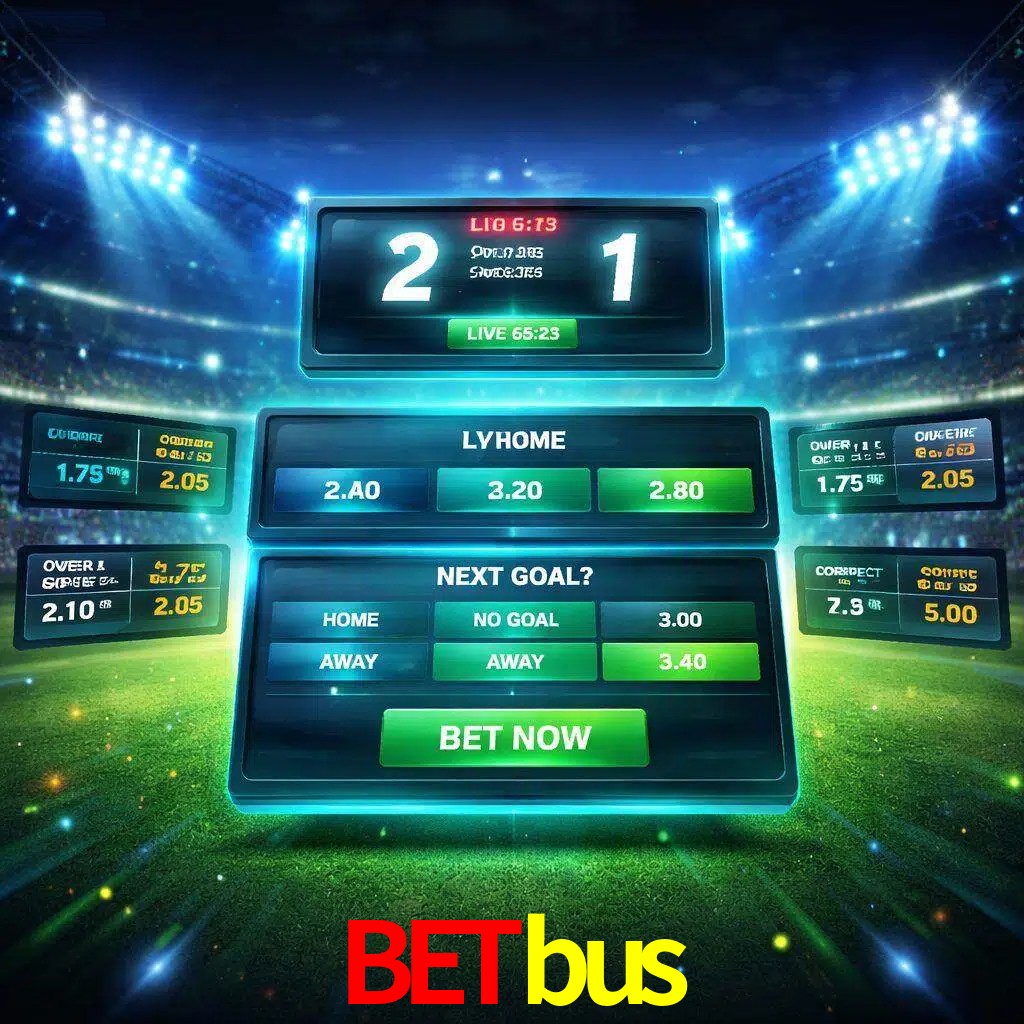 Vista de apuestas en vivo Betbus durante un partido en curso