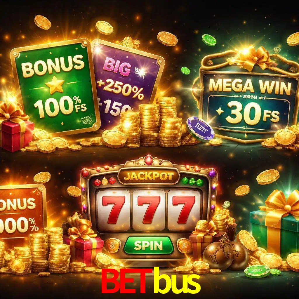 Tipos de bonos Betbus incluyendo recompensas de bienvenida y promociones continuas